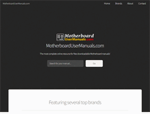 Tablet Screenshot of motherboardusermanuals.com